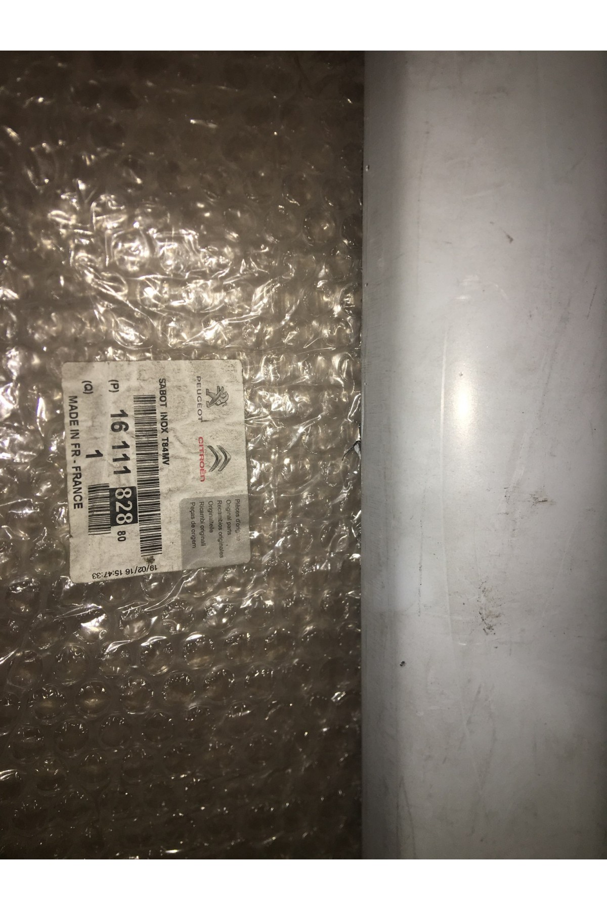 3008 ÖN TAMPON ALT NİKELAJ KROM KAPLAMA 1611182880