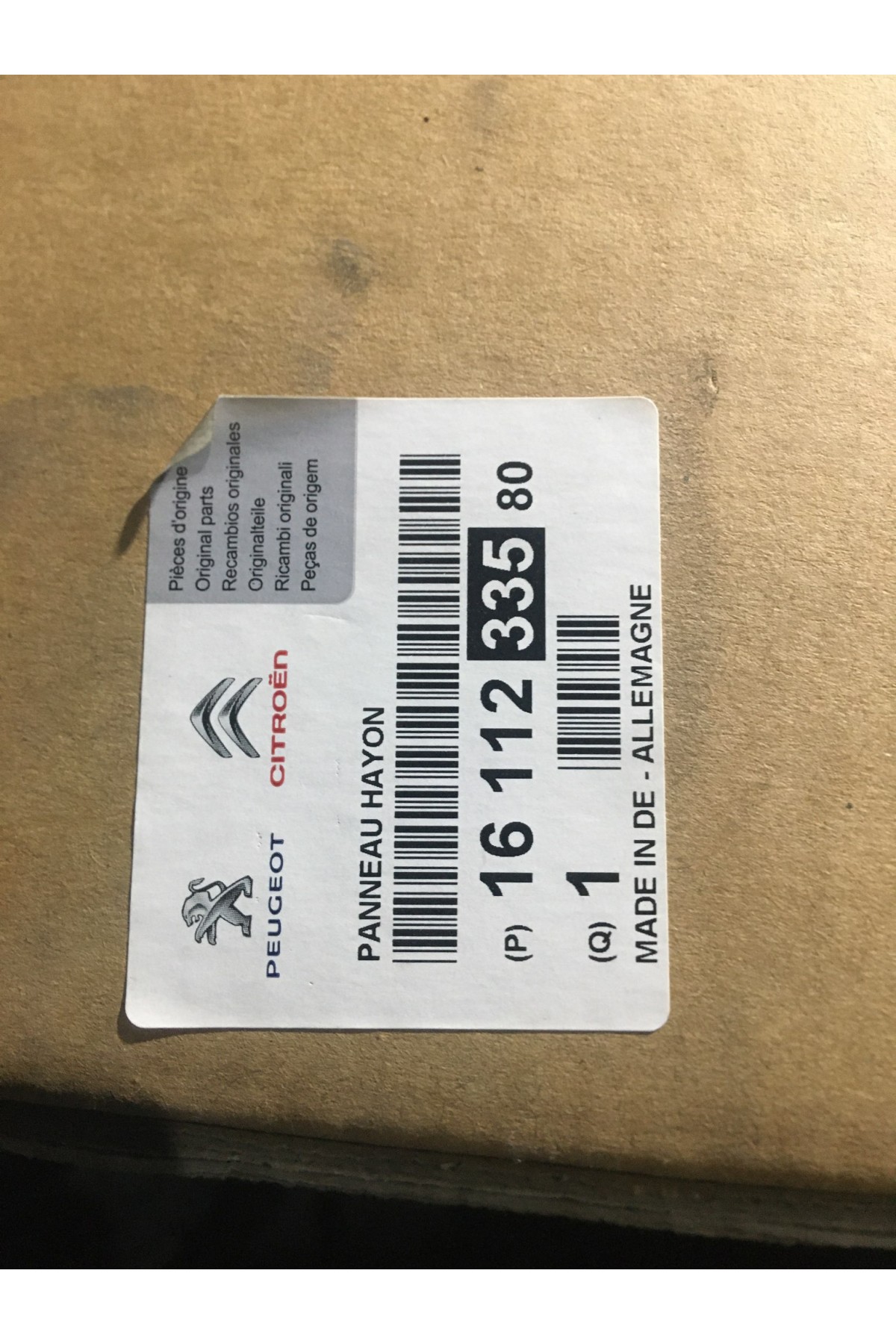 3008 T84E ARKA BAGAJ KAPLAMA 1611233580
