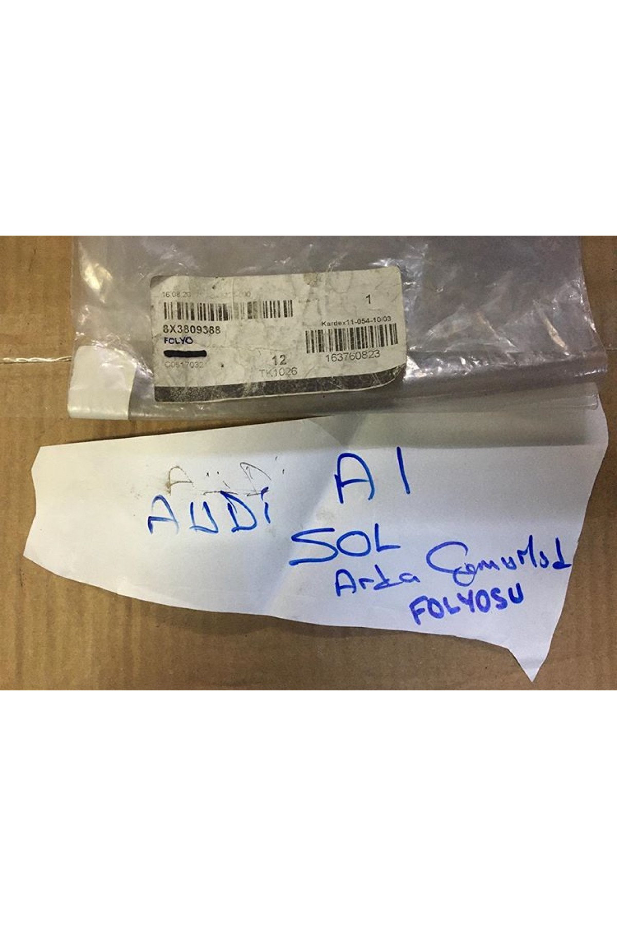 Audi A1 Sol Arka Çamurluk Folyo 8X3809388